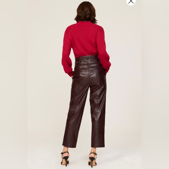 Statement-making faux leather pants by Marissa Webb Collective - Picture 2 of 6